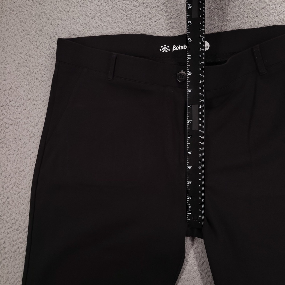 BETABRAND Pants Size XXL Petite Black Bootcut Two Pocket Ponte Dress Yoga - Picture 8 of 11
